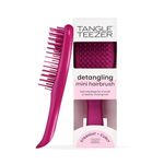 Tangle Teezer Mini Ultimate Detangler - For Wet & Dry Hair - Detangling Brush for All Hair Types - Perfect Brush For Kids & Travel - Electric Rasperry Pink