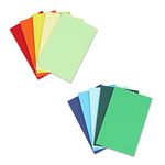 Quanerba 10 Pack A6 Notebooks Kraft Cover Colorful Rainbow Lined Pages 10 Colors, Small Notebooks Multipack for Diary, Travelers, Students, Office, Memo, School - 48 Lined Pages/24 Sheets (9x14cm)