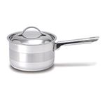 CUISINOX Gourmet Stainless Steel 2-Tone Finish Covered Saucepan, 2 Quart