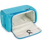 TGOPIT Solid 13 Cms Cosmetic Pouch(M_Sky Blue)