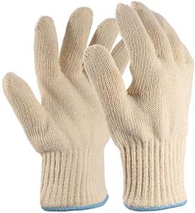 Phoetya 2 Pcs/Set Heat Resistant Oven Gloves, Double-Layer Non-Slip & Reusable Kitchen Oven Gloves with Fingers for BBQ Cooking Baking