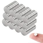 Neodymium Strong Magnet Round Mini Fridge Magnets 10mm x 1mm 100 Pcs Whiteboard Magnets for Crafts Photo Office Home