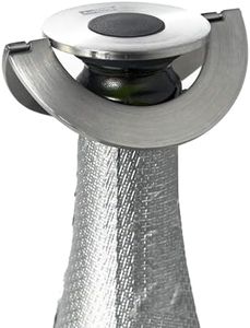 AdHoc Champ Champagne Stopper - Leakproof Bottle Topper Gadget - Low-Profile Champagne Saver with Tight Vacuum Seal