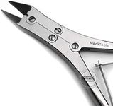 MediTools - Toenail Nippers, Clippers, Compound Action, Heavy duty Toenail Cutter for Thick Nails, Pedicure, Manicure, Podiatrist, Straight Cut, Ingrown Nails Cutter, Stainless Steel, Premium Quality