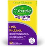 Culturelle Daily Digestive Health Daily Probiotic for Men and Women, With 100% Naturally Sourced Lactobacillus GG Strain, Pharmacist Recommended Gluten Free and Vegan, 50 Count Capsules (Pack of 1)