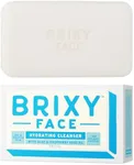 BRIXY Hydrating Facial Cleansing Bar For Dry Skin – Aloe and Raspberry Seed Oil To Soothe And Moisturize, Ceramide & Niacinamide Support A Heathy Skin Barrier, Soap Free & pH Balanced