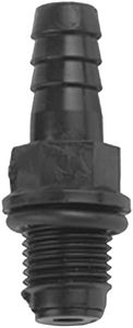 Little Giant CV-10 Check Valve for the following Little Giant Series Condensate Pumps - VCC, VCMA, VCL-14 and VCL-24, 1/4-inch MNPT x 3/8-inch Barbed, Black, 599065