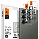 Spigen Camera Lens Screen Protector [Glas.tR EZ Fit Optik Pro] designed for Galaxy S23 Ultra - Black [2 Pack]