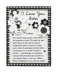 Blue Mountain Arts Sister Magnet with Easel Back—Birthday, Holiday, or Just Because Gift by Marci and The Children of The Inner Light, 4.9 x 3.6 Inches (I Love You, Sister)