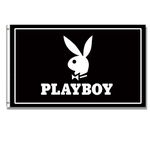 Kasflag Playboys Banner Flag Bunny Flag (3x5ft,Heavy Duty, Durable 150D Polyester) Brass Grommets For College Dorm Room Man Cave