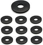 TERF® 10 Pcs Black Rubber Penny Washer M10 / 10mm X 30mm X 2.5mm Penny Washers Size: 10mm Inside Diameter (Hole) X 30mm Out Side Diameter X 2.5mm Thickness