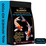 COLOURFUL® - BLUERICH High Protein Growth & Color Specialist Fish Food for Japanese Koi | Aquarium Fish Food | Pond Fish Food(Size: 1.2mm (Small))