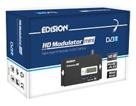 Edision HDMI MODULATOR mini, single channel HDMI to DVB-T MPEG4 RF Modulator, Full HD Distribution over Coax, Plug and Play, USB Pre-Config Function 50 ID, Quick Installation, mini size