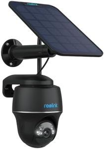 Reolink 5MP Security Camera System Wireless Outdoor, Pan Tilt Battery Solar Cam with 2.4/5GHz Dual-Band WiFi, Smart Detection, PIR Sensor, Time Lapse, 2-Way Talk, Argus PT with Solar Panel (Black)