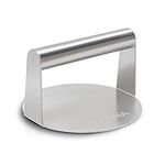 Stainless Steel Burger Press, Heavy-Duty Bacon Grill Burger Smasher, 5.51-Inch Round Grill Press, Perfect for Flat Top Griddle Grill Cooking, Steak, Paninis, Flatbreads and Sandwiches (Round)