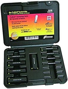 Bondhus 23296 ProHold Socket Hex Bits Set, 2", 9 Piece
