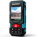 Outdoor Laser Measure, MiLESEEY 100M Laser Measure Device, Rechargeable Multifunctional Laser Measurement Tool with Pointfinder Camera,P2P Technology, Perfect for Long Range Measuring (App Version)