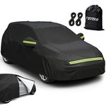 Favoto Hatchback Car Cover Waterproof - Custom Fit for Golf (2008-2024) All Weather for Automobiles Outdoor with Reflective Stripe Snow Sun Dust UV Protection Full Exterior Cover