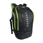 PAPAZAU Swimming Backpack - Swim Bag with Wet & Dry Compartments for Swimming, Gym,The Beach, Camping (BLACK)