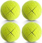 HPWFHPLF Precut Walker Tennis Balls, 4PCS Tennis Balls for Chairs Desks Furniture Legs and Floor Protection (Green)