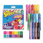 Sanford Mr.Sketch Scented Washable Marker Set 14/Pakage Chisel, Acrylic, Multicolour, 3.81x15.24x12.7 cm