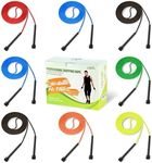 JUSDO 8 Pack Adjustable PVC Jump Rope for Cardio Fitness - Versatile Jump Rope for Both Kids and Adults Women Men Christmas Gift - Great for Exercise,9 Feet