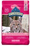 Blue Buffalo Wilderness High Protein Grain Free, Natural Adult Dry Cat Food, Salmon 4.9 Kg Bag - Large Bag, Kibble