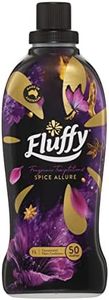 Fluffy Concentrate Liquid Fabric Softener Conditioner, 1L, 50 Washes, Spice Allure, Fragrance Temptations