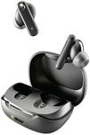 Skullcandy Smokin’ Buds Wireless Earbuds, Bluetooth Headphones, Noise Isolating Fit, Up to 20 Hours Battery, IPX4 Sweat and Water Resistant, Microphone for iPhone Android - True Black