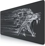 TITANWOLF XXL Speed Gaming Mouse Pad - Mouse Mat 900 x 400 x 3 mm - XXL mousepad - table mat large size - improved precision and speed - rubber base for stable grip on smooth surfaces - non slip