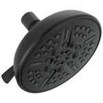 Delta Faucet 8-Spray Touch-Clean Matte Black Shower Head, Delta Shower Heads, Showerhead, Shower Head Black, 1.75 GPM Water Flow, Matte Black 75898CBL