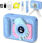 Kids Camera Waterproof - Underwater Camera for Kids, HD Digital Camera for Toddler with 1080P Video Recording, Ideal Christmas Birthday Gifts for Boys Girls Age 3-12 with 32GB Card (Sky Blue)