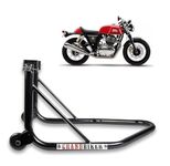 Grandbiker Rear Universal Wheel Paddock Stand Extra Strong with Swing Arm Rest for RE continental gt 650 (Black)