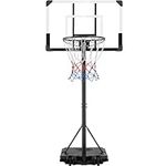 Yaheetech Portable Basketball Hoop Net Stand Height Adjustable Basketball Stand for Indoor & Outdoor w/ 32inch Backboard