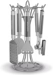 Morphy Richards 975079 Kitchen Utensils Set, Accents Range, Kitchen Gadget Set, Stainless Steel, Titanium, 4-Piece , 13 x 13 x 29.5 cm
