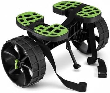Outdoor360 Adjustable Kayak and Canoe Cart Trolley, Large All Terrain Puncture-Free Wheels, Adjustable Straps, Lightweight Yet Heavy Duty Frame w/High Load Capacity Roller, Easy to Transport & Store