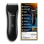MENHOOD Men's WaterProof Cordless Grooming Trimmer for Men, Suitable for Beard, Body Private Part Shaving, Head and Pubic Hair, 150min Run Time (Black)
