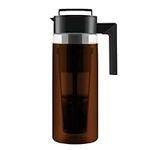 Takeya Patented Deluxe Cold Brew Coffee Maker, 2 Quart, Black