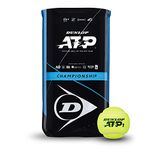 Dunlop Tennis Ball ATP Championship – for Clay, Hard Court and Grass (2 x 4 Pet Sleeve), Yellow