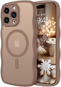 BENTOBEN for iPhone 14 Pro Max Case, Magnetic Curved Wave Slim Phone Cases Compatible with Magsafe, Wavy Anti-Slip Shockproof Full Body Protective Cover for iPhone 14 Pro Max 6.7 Inch, Desert Titanium