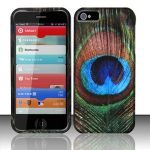 Zizo PEACOCK FEATHER Hard Plastic Design Matte Case for Apple iPhone 5 (6th Gen) [In Bastex Retail Packaging]