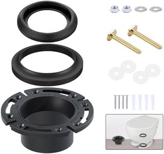 boeemi RV Toilet Seal and Socket Floor Flange Kit, Replace for Aqua Magic Style Plus, Style II and Residence, 385345892 Flange and 34120 Waste Ball Seal, 3 in 1 Combo