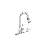 Moen CA87003SRS Single Handle Kitchen Faucet with Pullout Spray from The Anabelle Collection, Spot Resist Stainless