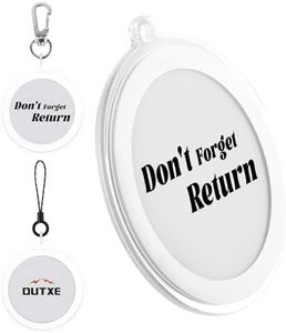 OUTXE Storage Keychain 2pack, Anti-lost for Magsafe Grip/Pop Socket/Ring/Wallet and More Magnetic Accessories -White