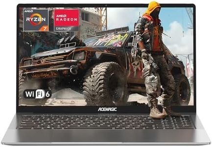 ACEMAGIC Gaming PC Portatile AMD Ryzen 7 5700U(Battere i7-1265U),Tastiera Retroilluminata Notebook,16,1 Pollici RAM 16GB SSD 512GB, WiFi 6,Gaming Computer Grigio