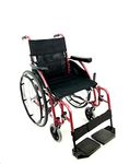 Karman Healthcare S-115 Ergonomic Ultra Lightweight Manual Wheelchair, Rose Red, 16-Inch Seat Width