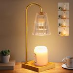 Candle Warmer Lamp with Timer - Candles Gifts for Women, Dimmable Wax Melt Warmer Lamps for Jar Candles, Installation-Free Candle Warmer Lamp with 2 Bulbs for Home Decor