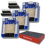 AZDelivery D1 Mini NodeMCU ESP32 ESP-WROOM-32 WLAN WiFi Bluetooth IoT Development Board 5V compatible with Arduino including E-Book! (Pack of 3)