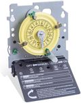T104M Mechanical Time Switch (Mechanism Only), 208-277V AC 40A DPST, 24-Hour Dial with 12 ON/Off Trips, Heavy-Duty Timer Switch for Pool Pumps Water Heater Lighting and HVAC, with 4 Timer Trippers