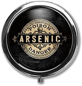 Arsenic Vintage Style Pill Box Case Pillbox Holder Trinket Stash Box Arsenic Vintage Style Medicine Vitamin Pill Organizer Case